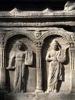 Tomb Sculpture of Women With Lyres