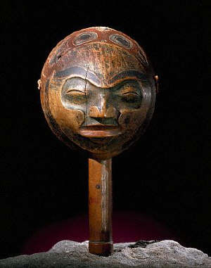 Tsimshian Shaman Rattle With Death Face