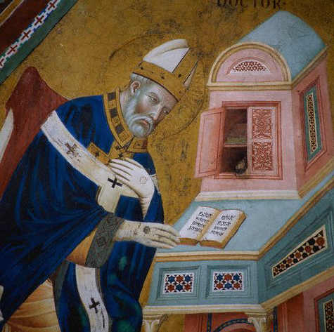 Saint Ambrose from Doctors of the Church by Giotto