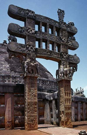 East Torana at the Great Stupa at Sanchi