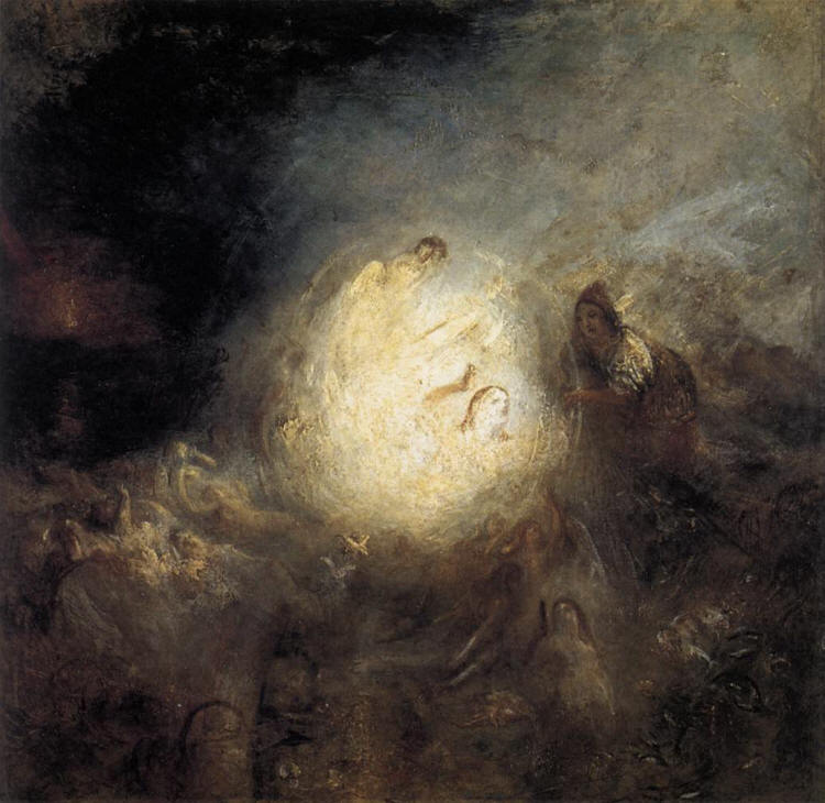 William Turner. Undine Giving the Ring to Massaniello, Fisherman of Naples, 1846