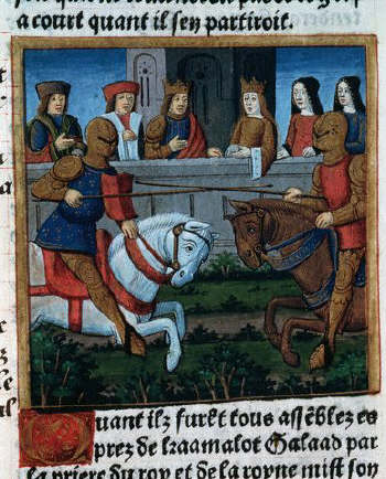 A Tournament of the Knights of the Round Table Before King Arthur