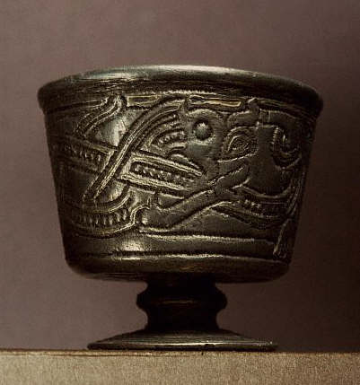 A silver Viking beaker